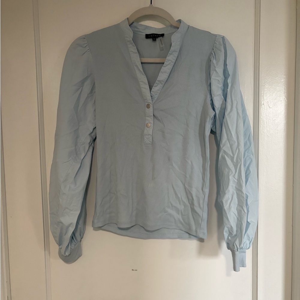 1. State Balloon Sleeve Henley